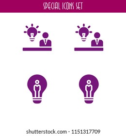 4 resolution icons in vector set. idea illustration for web and graphic design