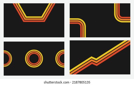 4 Retro Style Black Desktop Wallpapers