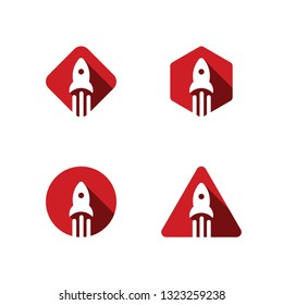 4 Rocket Logo Templates