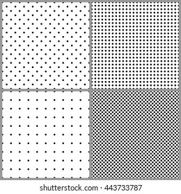 4 Seamless dotted patterns. eps10