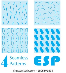4 seamless pattern ready to print for textile designs