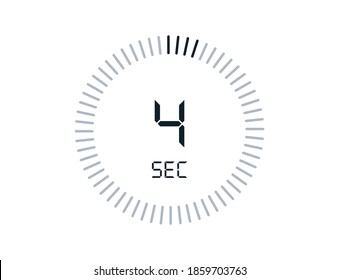 4 second timers Clocks, Timer 4 sec icon