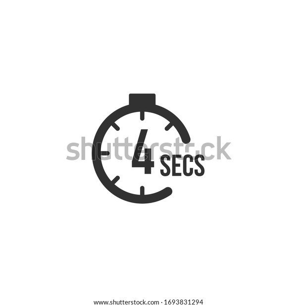 4 Seconds Countdown Timer Icon Set Stock Vector (Royalty Free ...