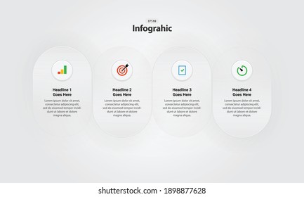 4 Section Business Infographic Template	