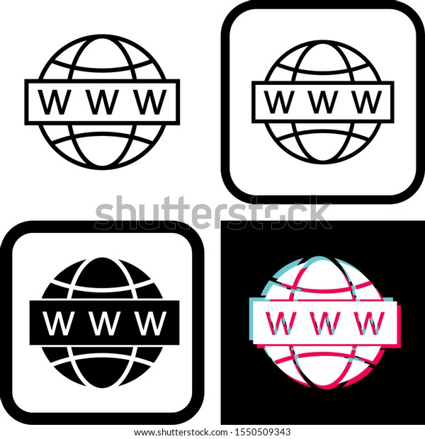 4 Set Web Search Icons Isolated Stock Vector (Royalty Free) 1550509343