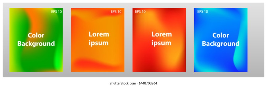 4 sets of abstract colorful background, can use for cover,wallpaper etc.