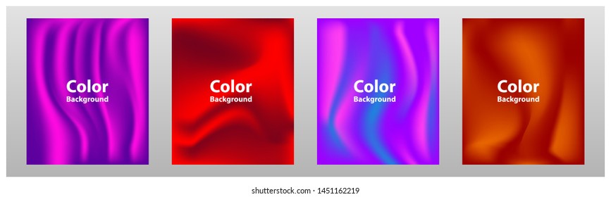 4 sets of abstract colorful background,eps 10 vector.