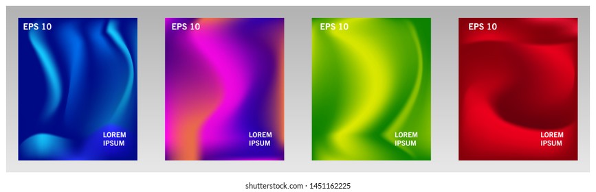 4 sets of abstract colorful background,eps 10 vector.