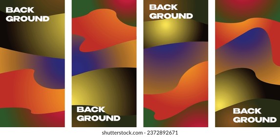 4 Sets of Vector Style Gradient Color Backgrounds Illustrat3