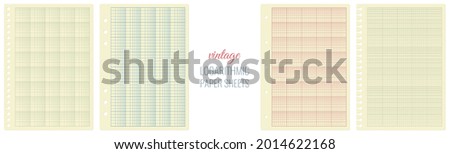 4 sheets of vintage logarithmic paper. 1 log-log and 3 semi-log variations
