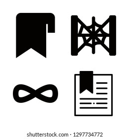 4 silk icons with infinite or bow and cobweb in this set