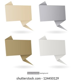 4 speech bubbles. vector