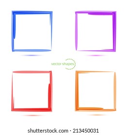 4 Squares.Vector illustration