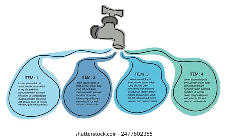 4 Step Infographic abstract minimal four step team progress for presentation timelinr info graphic business brainstorm template Infographic background vector.