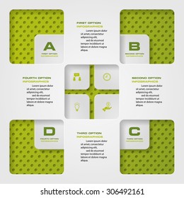 4 Steps color banner. For your presentation. Simple&Editable Vector background. EPS10