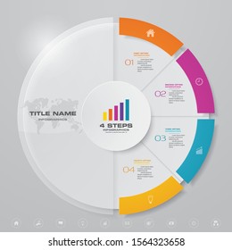 4 Steps Cycle Chart Infographics Elements Stock Vector (Royalty Free ...