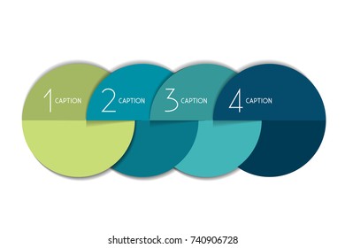 4 steps element bubble chart, scheme, diagram, template. Infographic template.