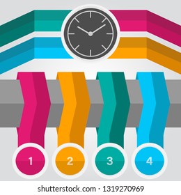 4 Steps Infographic Chart