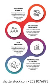 4 steps infographic flowchart design template