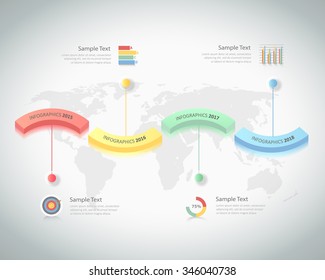 4 steps infographic template. can be used for workflow layout, diagram, number options, progress, timeline