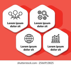 4 steps infographic template with 4 options. Flowchart that can be used for business report, data visualization and presentation. Timeline infographic elements vector illustration.