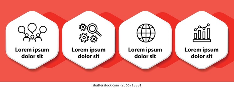 4 steps infographic template with 4 options. Flowchart that can be used for business report, data visualization and presentation. Timeline infographic elements vector illustration.