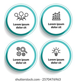 4 steps infographic template with 4 options. Flowchart that can be used for business report, data visualization and presentation. Timeline infographic elements vector illustration.