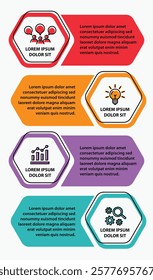 4 steps infographic template with 4 options. Flowchart that can be used for business report, data visualization and presentation. Timeline infographic elements vector illustration.