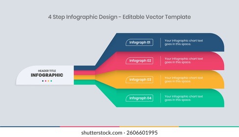 4 Steps Infographics Design Template, Graph, Pie chart, workflow layout, Horizontal rectangular box diagram, workflow layout, business presentation graphic elements, step by step process diagram	