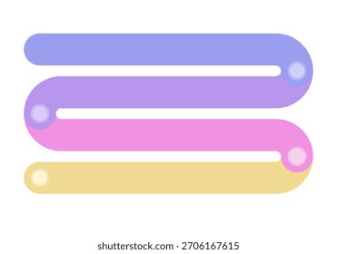 4 steps infographics template for presentation, vector illustration.