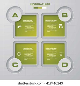 4 steps minimal infographics design. Vector. template/graphic or website layout.