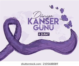 4 Subat Dunya Kanser Gunu. 4 th February World Cancer Day