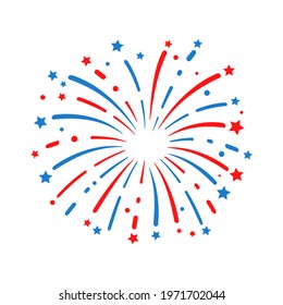 The 4 th of july. American flag fireworks. For celebrating America's Independence Day