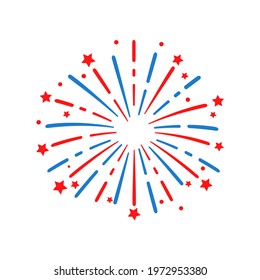 The 4 th of july. American flag fireworks. For celebrating America's Independence Day