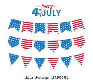 The 4 th of july. American flag. For celebrating America's Independence Day
