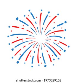 The 4 th of july. American flag fireworks. For celebrating America's Independence Day