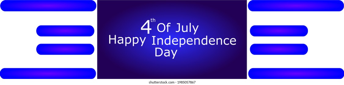 4 th of july american independence day vector.