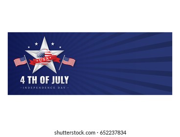 4 TH JULY BLANK BANNER