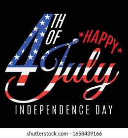 4 Th Of July Happy Independence Day...Independence Day T Shirt Design