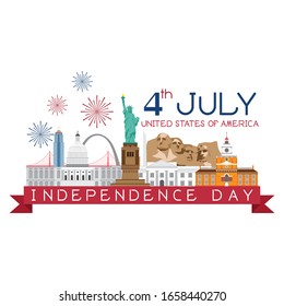 4 Th Of July Independence Day United States Of America...Independence Day T Shirt Design