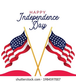4 th of july independence day celebrations. United states celebrations banner template.