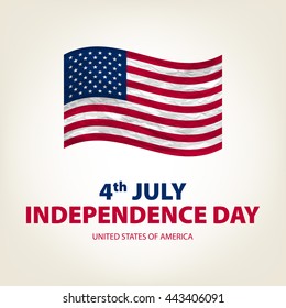 4 th july Independence Day USA. united states of america Vector. Drawing. Image. Graphic. Art card. American Flag. Patriotic banner.