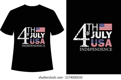 4 th of July USA Independence - typography tshirt, quotes, vector, tshirt design 