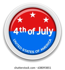 4 th of July USA independence day Vector Element.