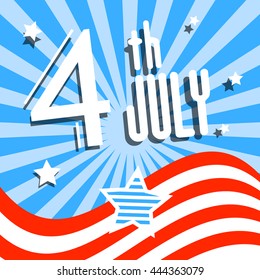 4 th July Vector Independence Day Symbol