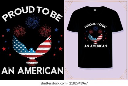 4 tph of July is USA Independence Day. T-shirt design 
