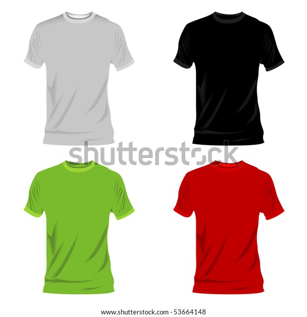 4 Tshirts Vector Illustration Stock Vector (Royalty Free) 53664148