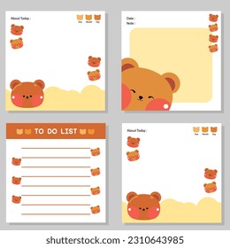 4 types of bear notepads