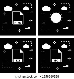  4 Universal icon for your project. file formats. sun.
 