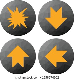  4 Universal icon for your project. arrows.
 